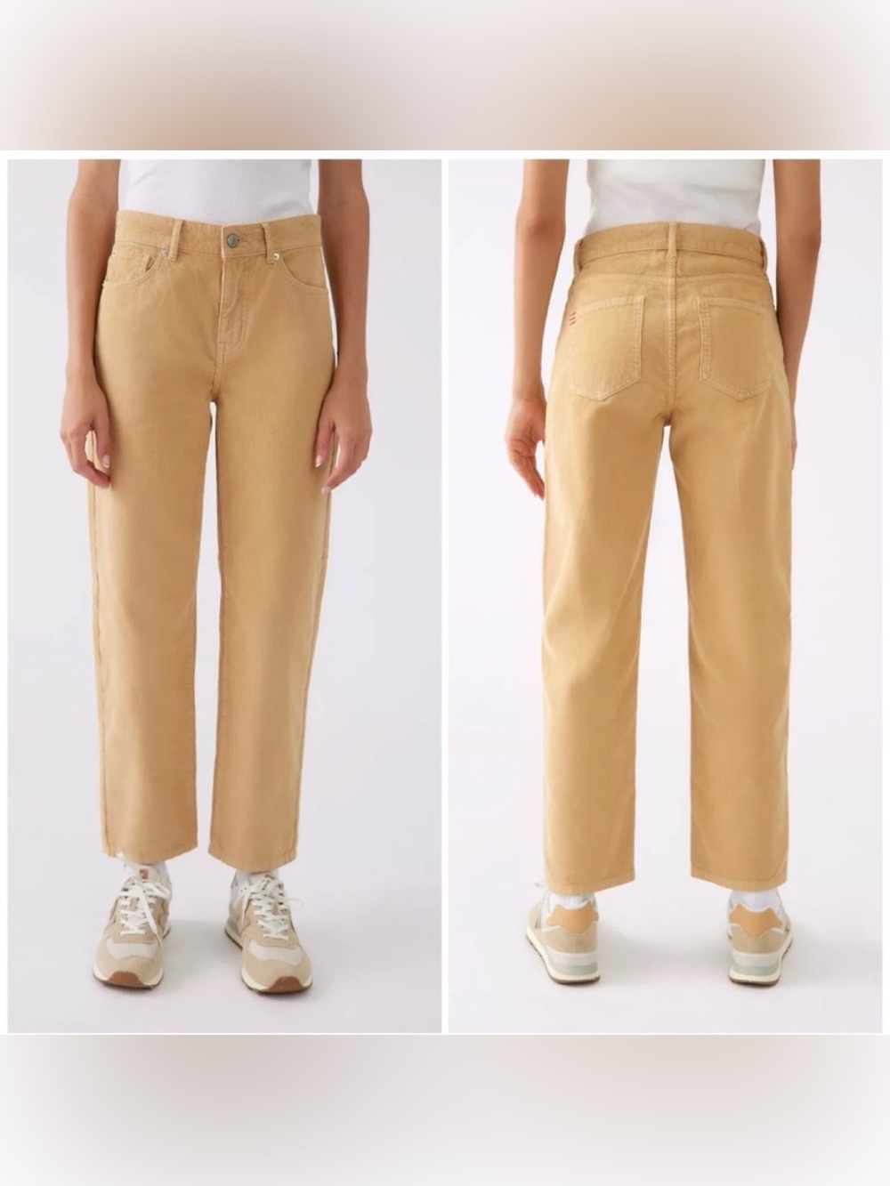 BDG Pegged Cowboy Micro Corduroy‎ Pants In Tan Size 30